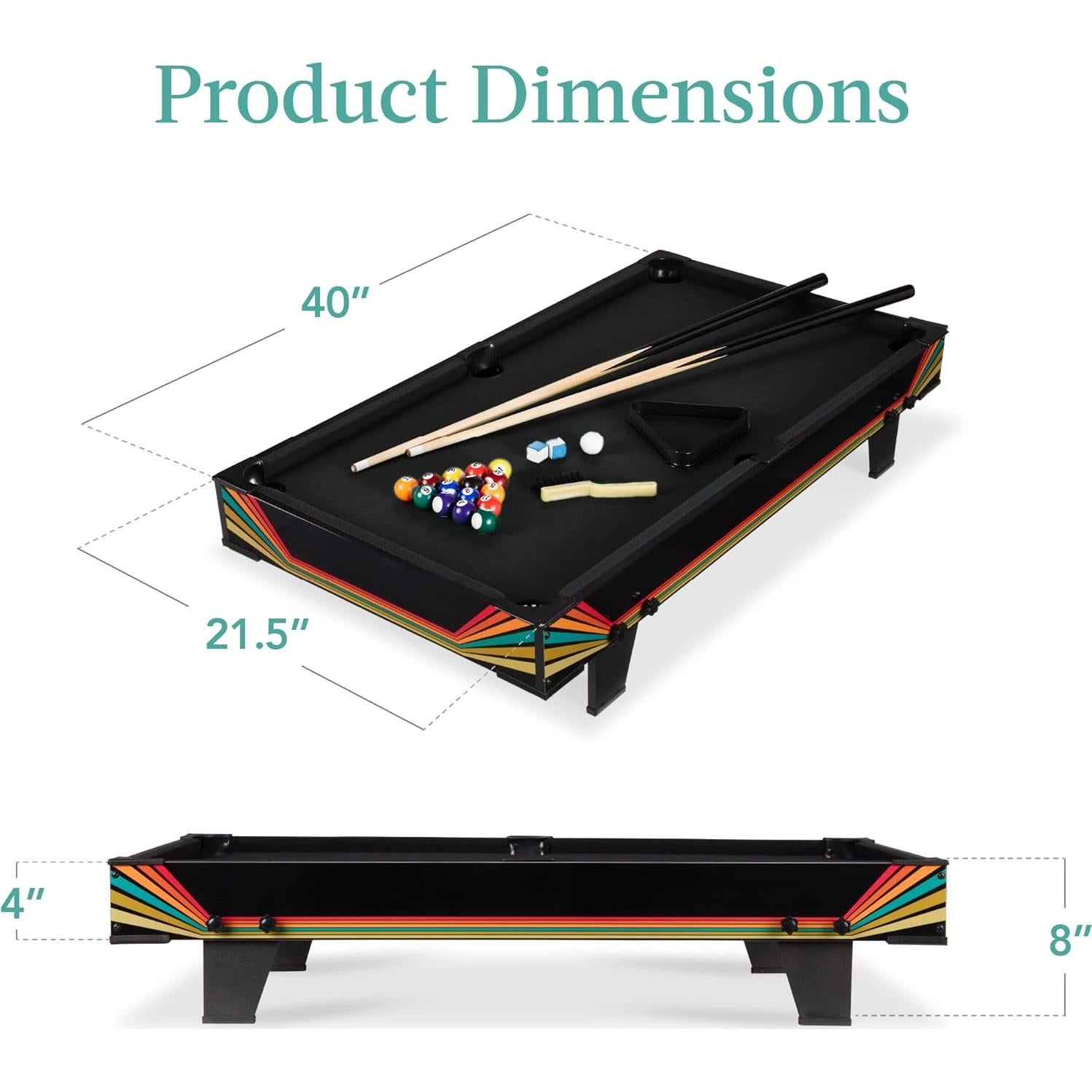 Mesa de Billar 101.6 cm Mejor Opción Productos con Accesorios