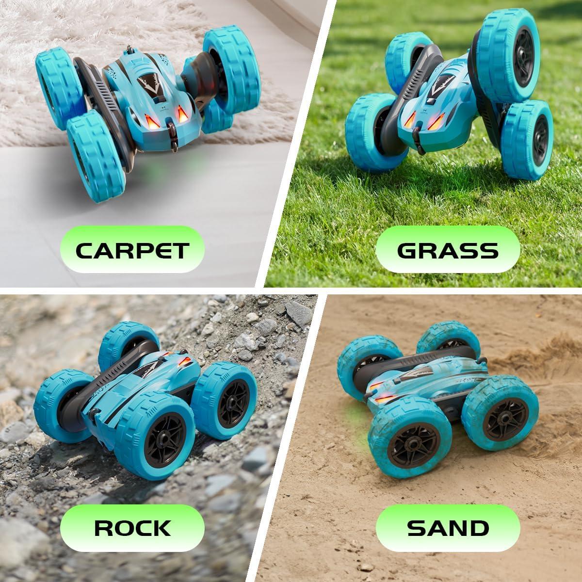 Coche RC Acrobático Racing Fun K-02 Azul 360° 2.4GHz