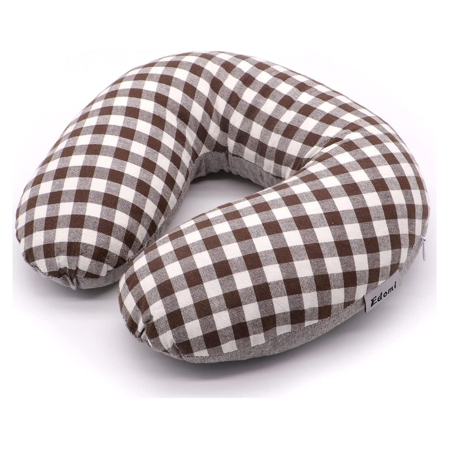 Almohada de Cuello Edomi de Trigo Sarraceno Ajustable 30x30 cm