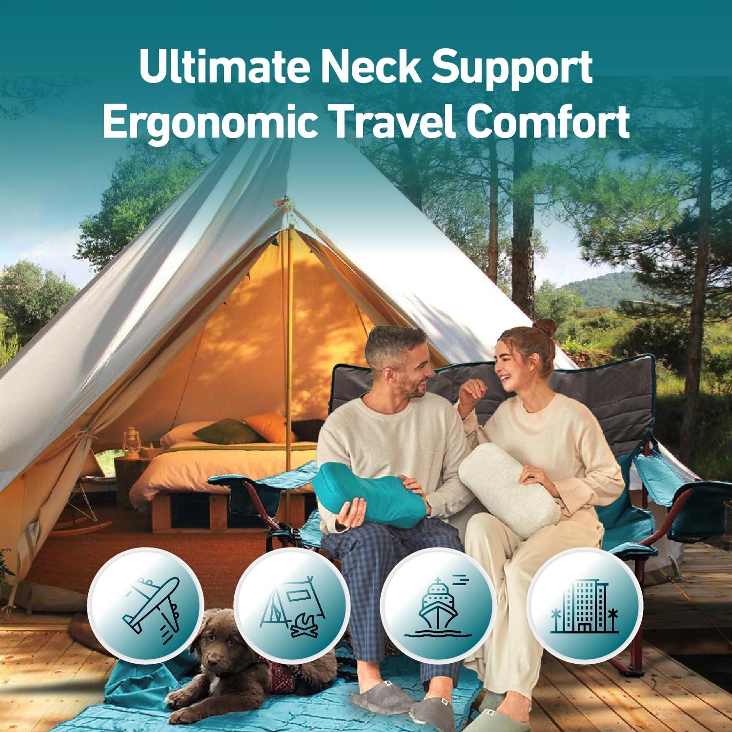 Mini Almohada Portátil Kanuda - Almohada Ortopédica Espuma de Memoria