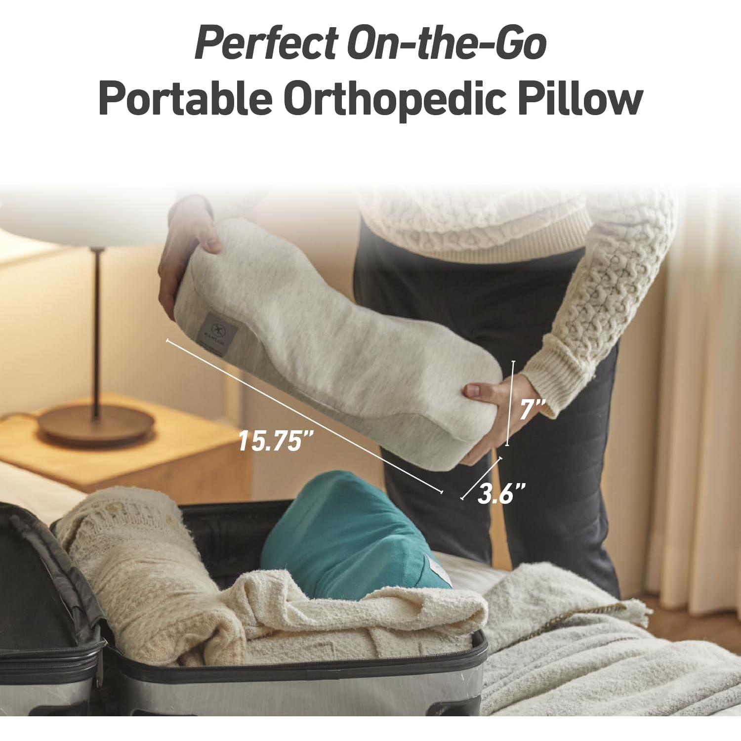 Mini Almohada Portátil Kanuda - Almohada Ortopédica Espuma de Memoria