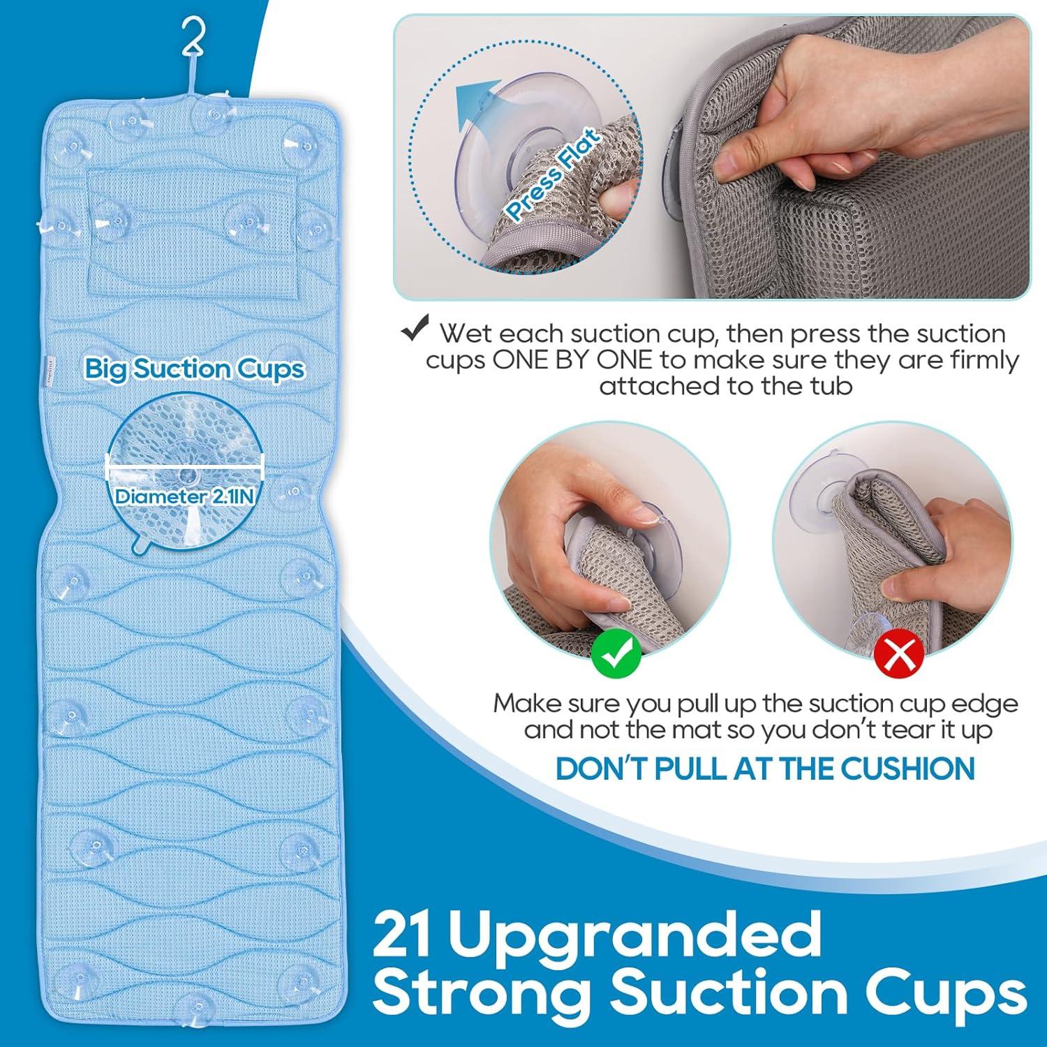 Almohada de Baño Completo OMYSTYLE 127x40.64cm Azul