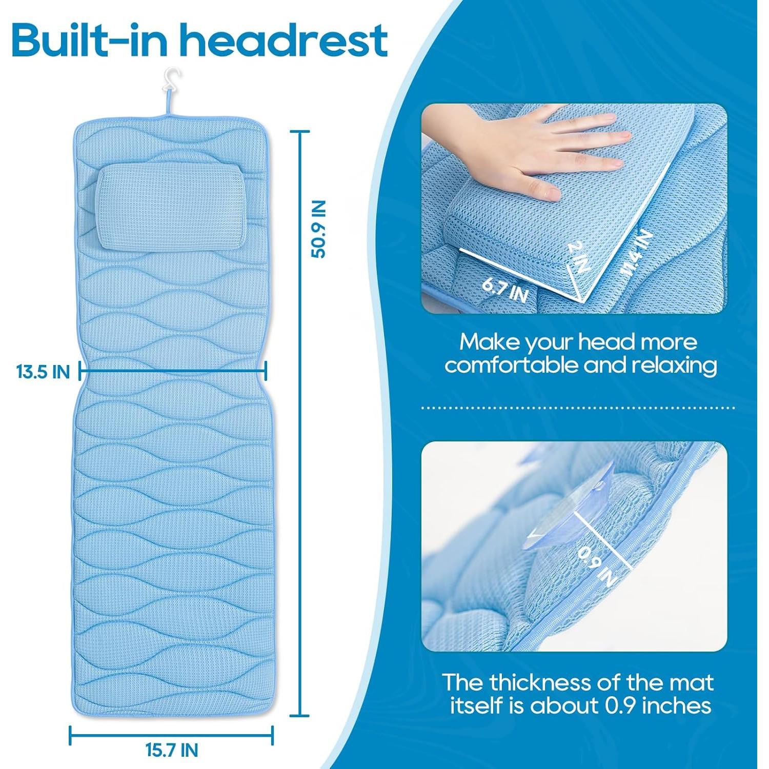 Almohada de Baño Completo OMYSTYLE 127x40.64cm Azul