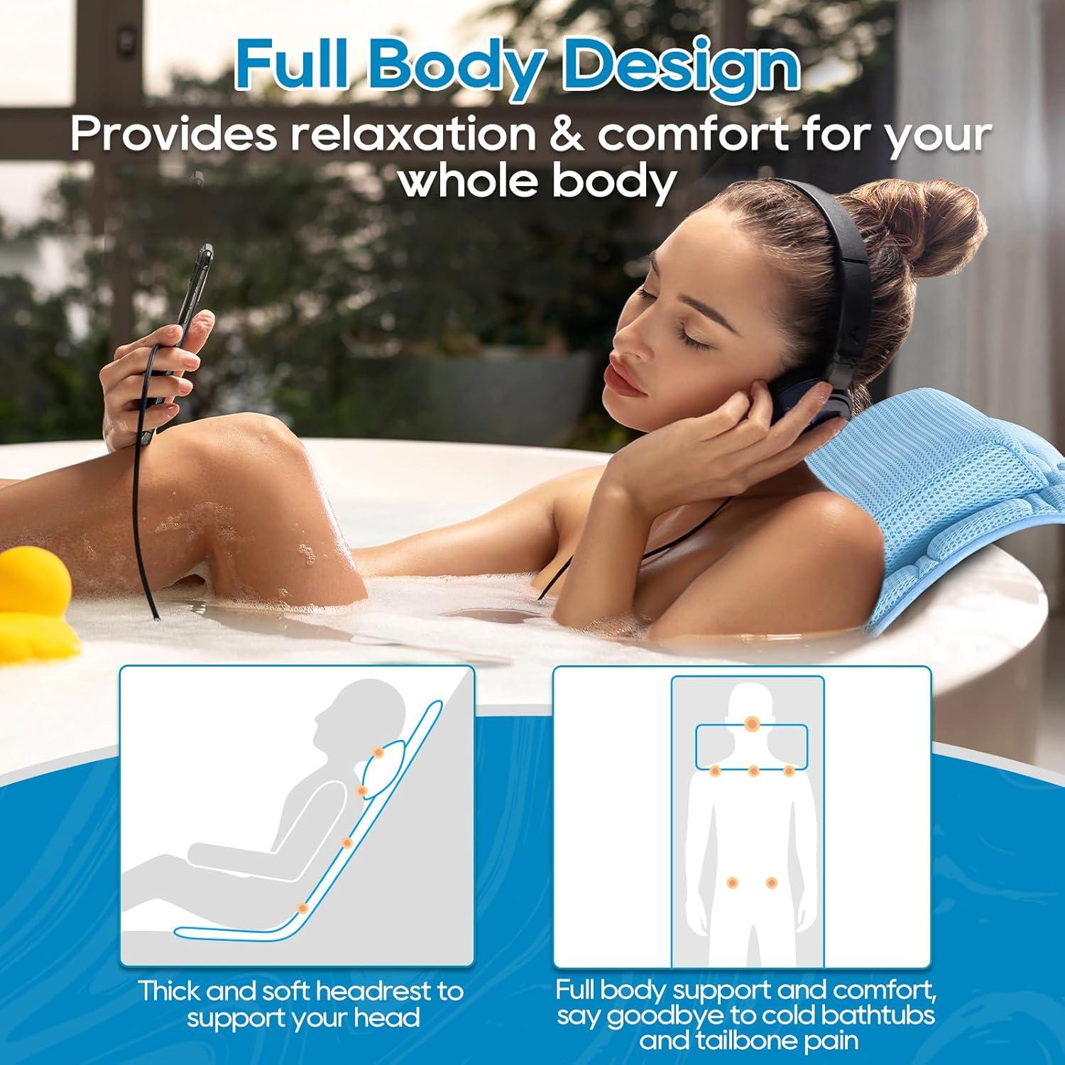 Almohada de Baño Completo OMYSTYLE 127x40.64cm Azul