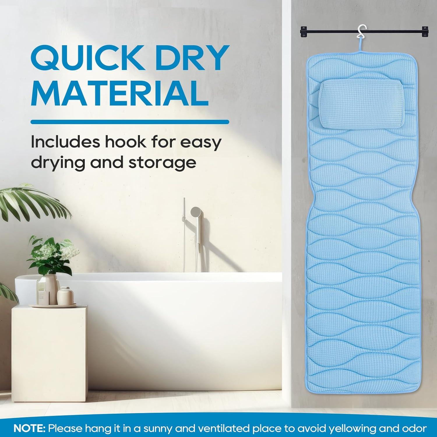 Almohada de Baño Completo OMYSTYLE 127x40.64cm Azul