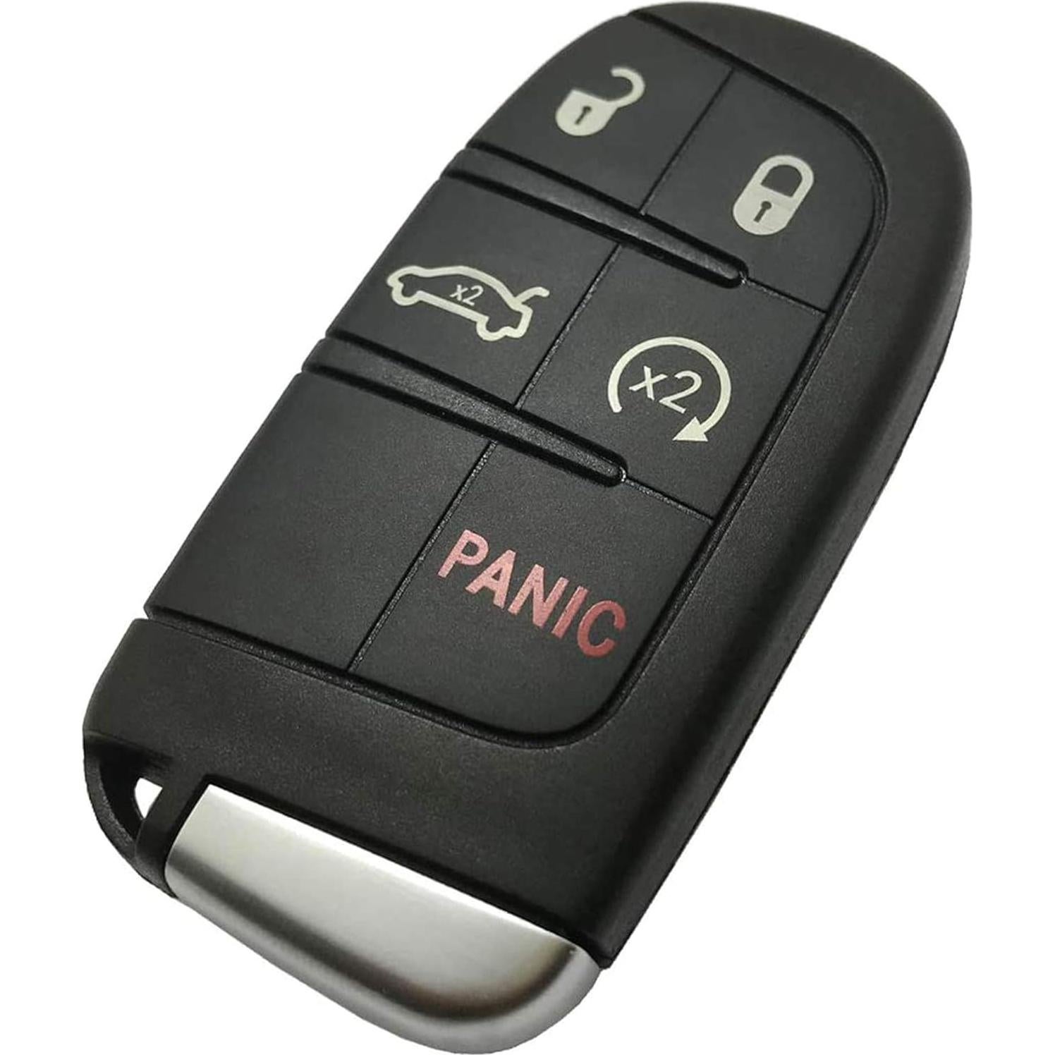 Funda de llave inteligente ALIWEI 5 botones para Dodge Jeep