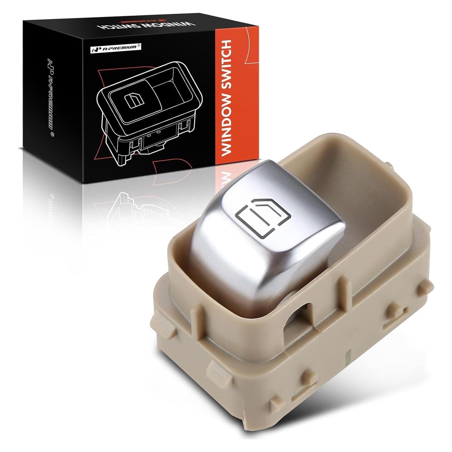Interruptor Ventana Eléctrica A-Premium Beige para Mercedes-Benz