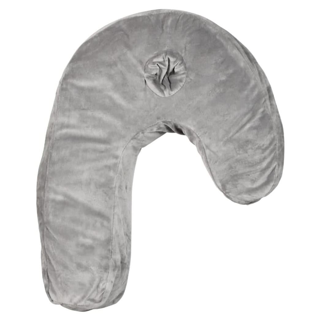 The Outdoor Optimist Side Sleeper Velvet Pillowcase, Gray, Standard