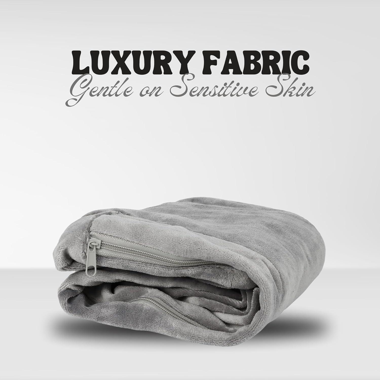 The Outdoor Optimist Side Sleeper Velvet Pillowcase, Gray, Standard