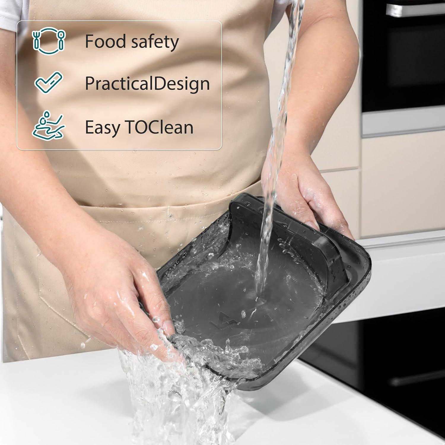 Reposapucheros Li & Zhao Negro - Soporte Utensilios Cocina 17.95cm