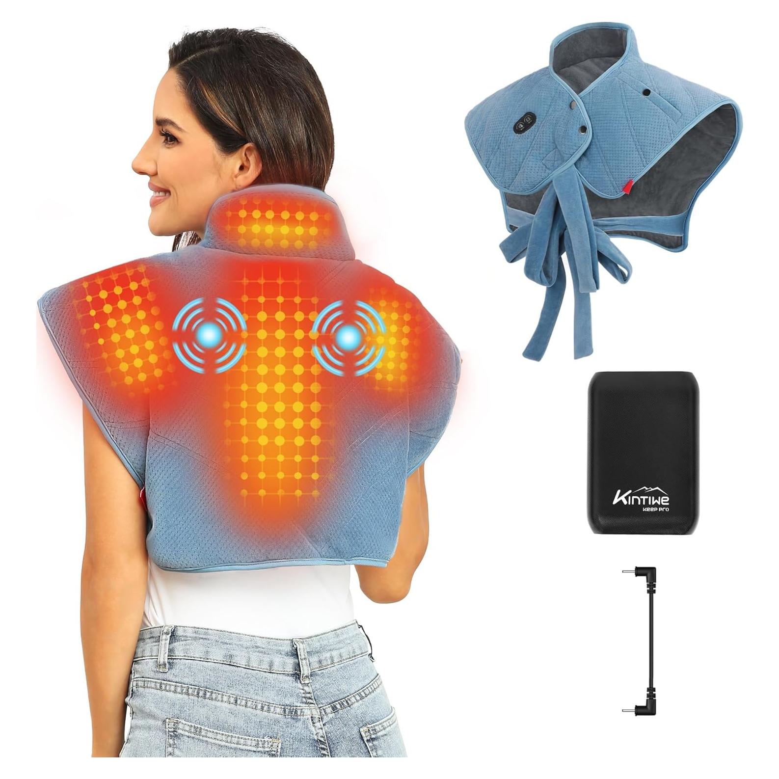 Almohadilla Calefactora Portátil Kintiwe Pro 12V con Masaje