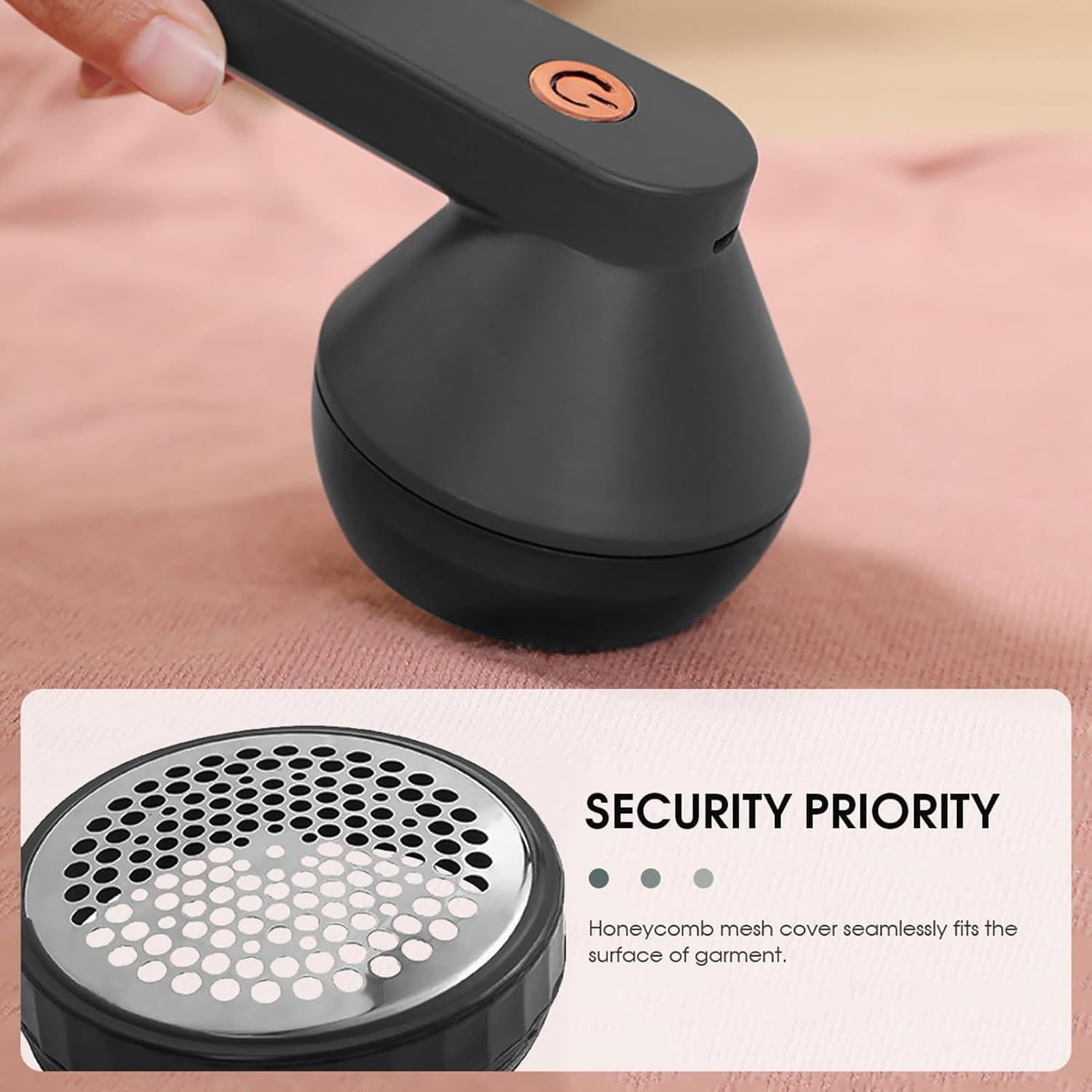 Removedor de Pelusa Eléctrico NIUAWASA USB 6 Cuchillas Negro