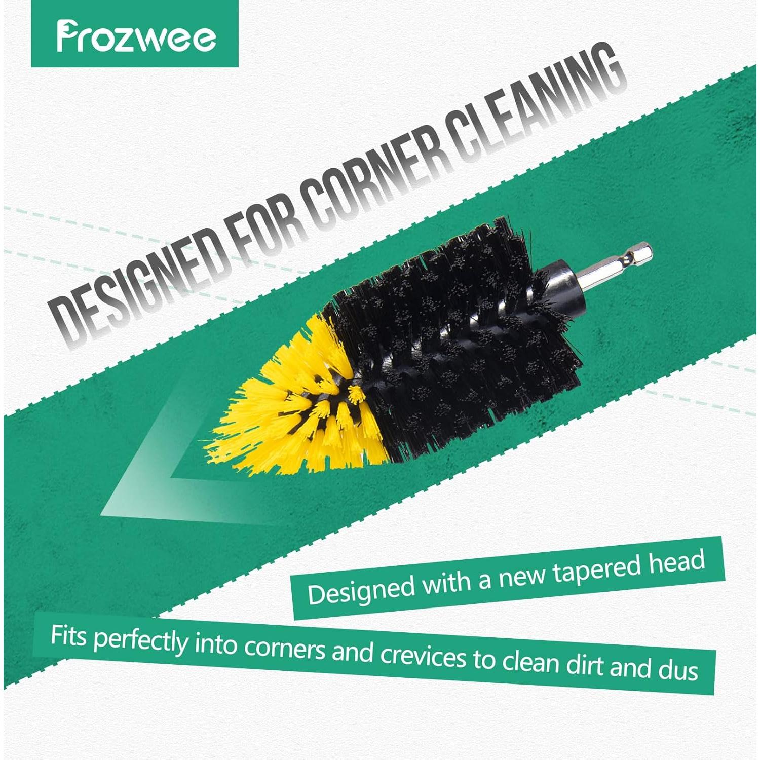 2PCS Cepillo de Esquina para Taladro Prozwee - Nylon 13cm