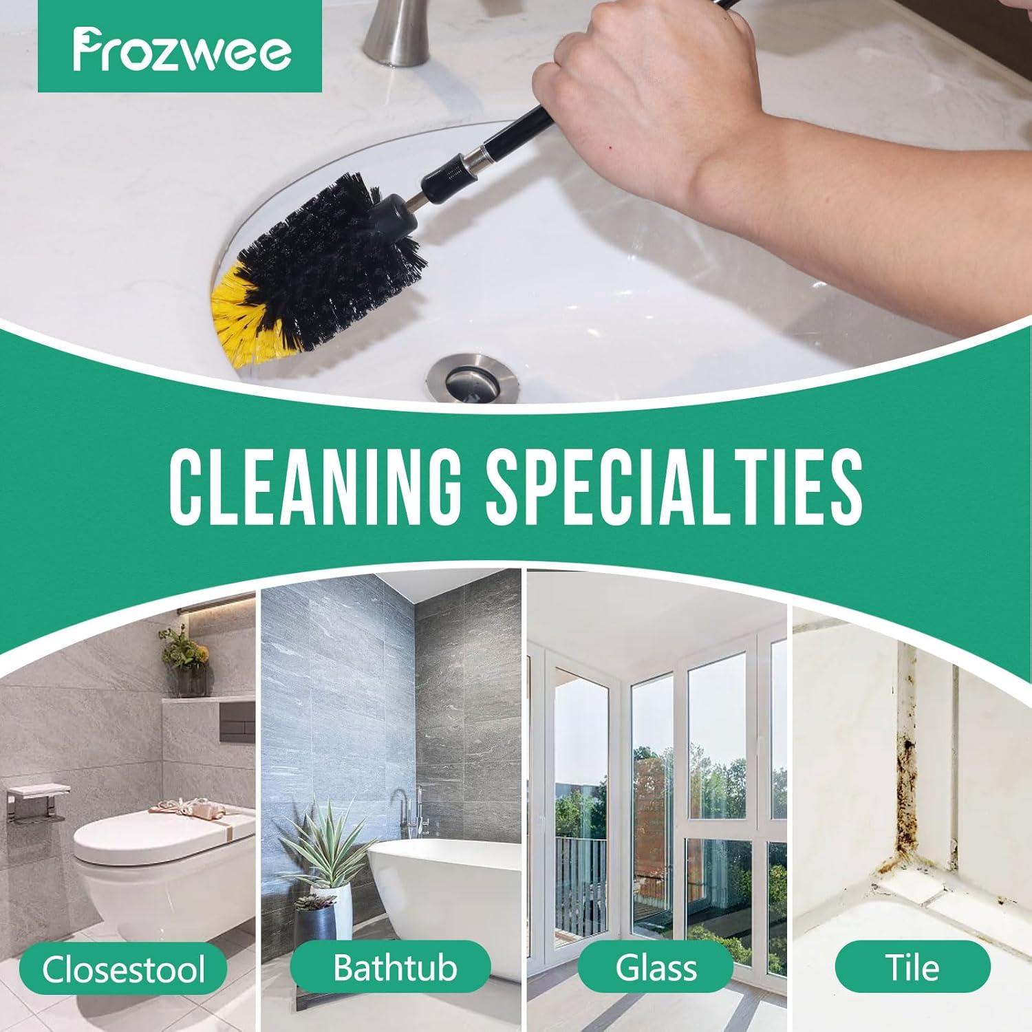 2PCS Cepillo de Esquina para Taladro Prozwee - Nylon 13cm