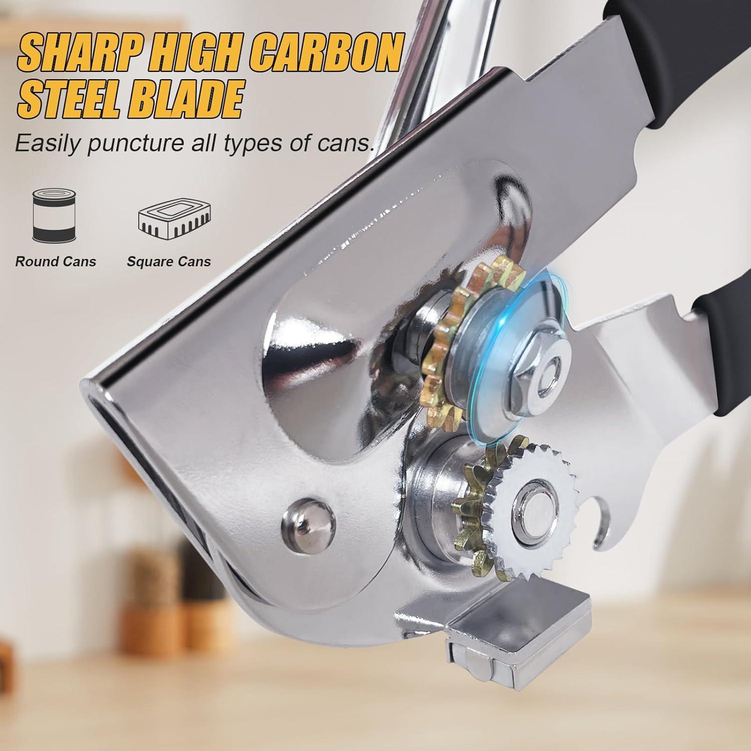 Abrelatas Manual Pesado ICEKATI con Imán y Manivela Plegable