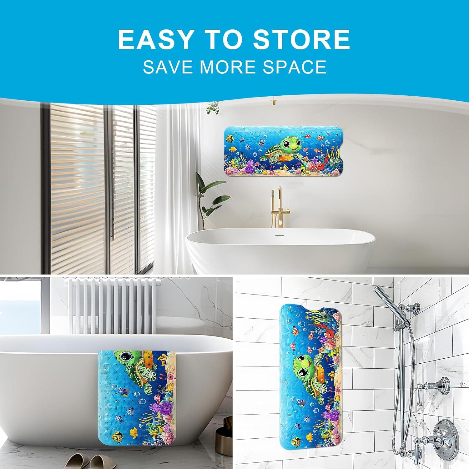 Alfombrilla de Baño Antideslizante XIYUNTE 101.6x40.6cm Tortuga