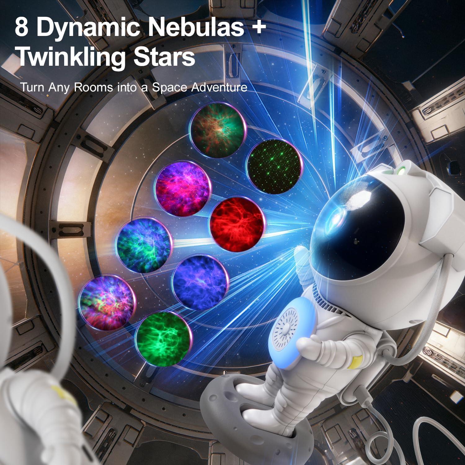 Proyector de Estrellas YiHuiya Astronauta con Bluetooth 5.1