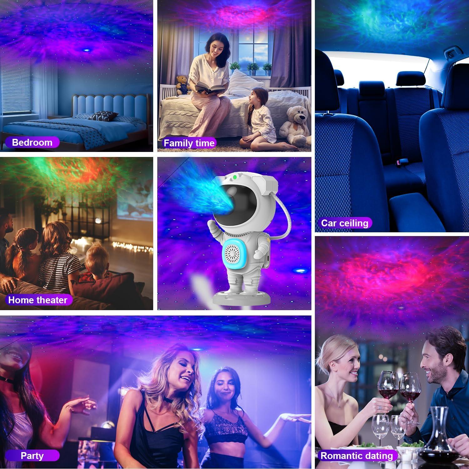 Proyector de Estrellas YiHuiya Astronauta con Bluetooth 5.1