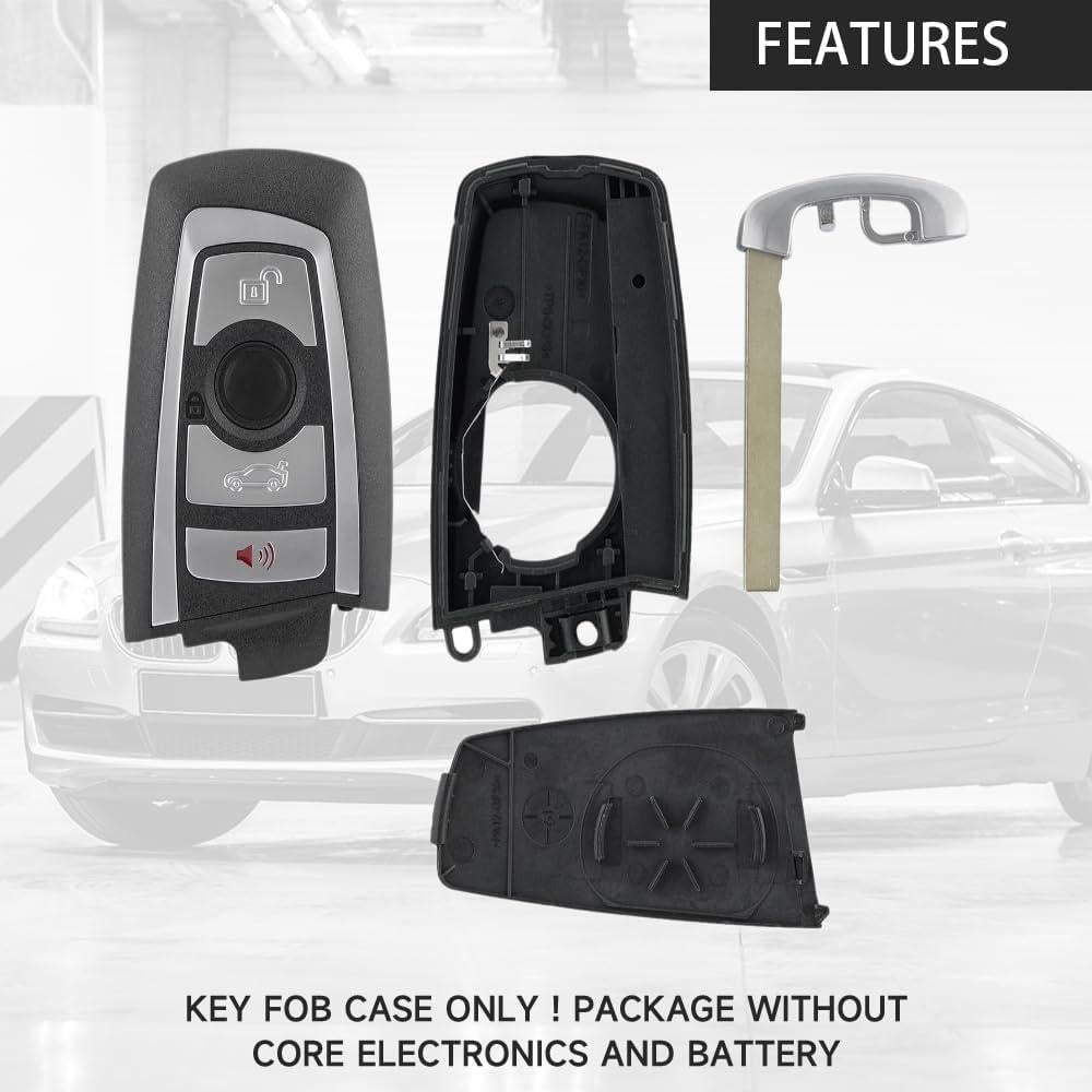 Carcasa de Llave Fob Reemplazo YOLLKY para BMW 1-7