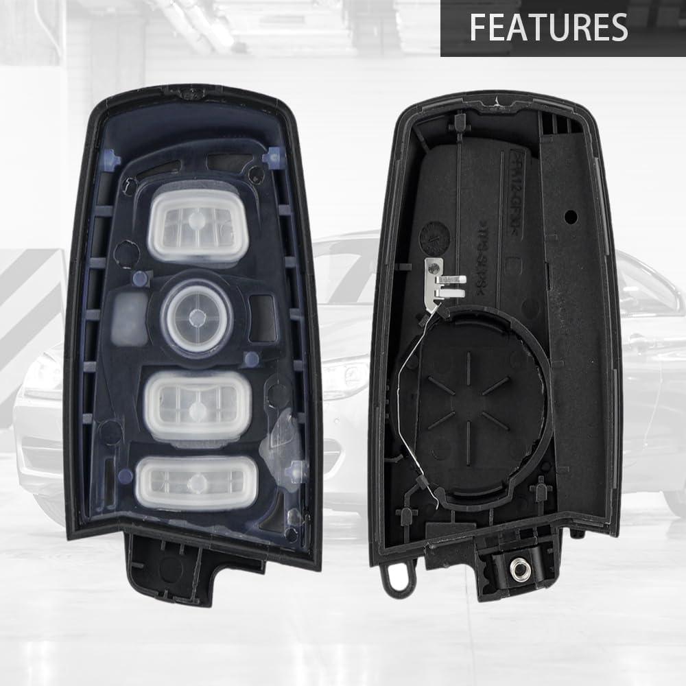 Carcasa de Llave Fob Reemplazo YOLLKY para BMW 1-7