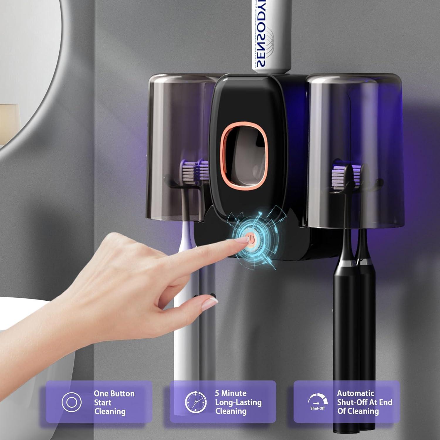 Soporte para Cepillos de Dientes Wekity con Dispensador Automático