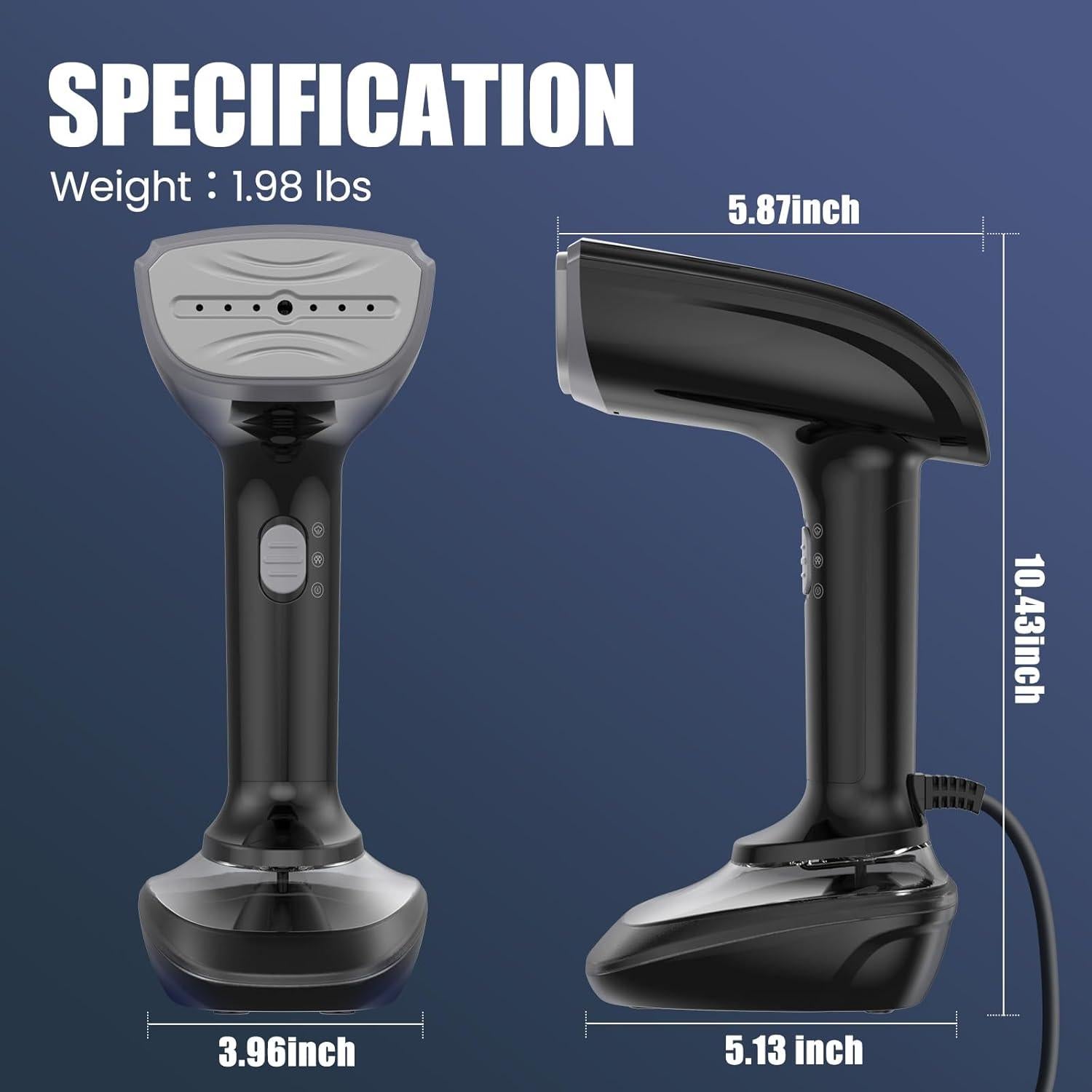 Vaporera de Mano NTAYDZSW 1800W 300ml - Plancha y Removedor de Arrugas