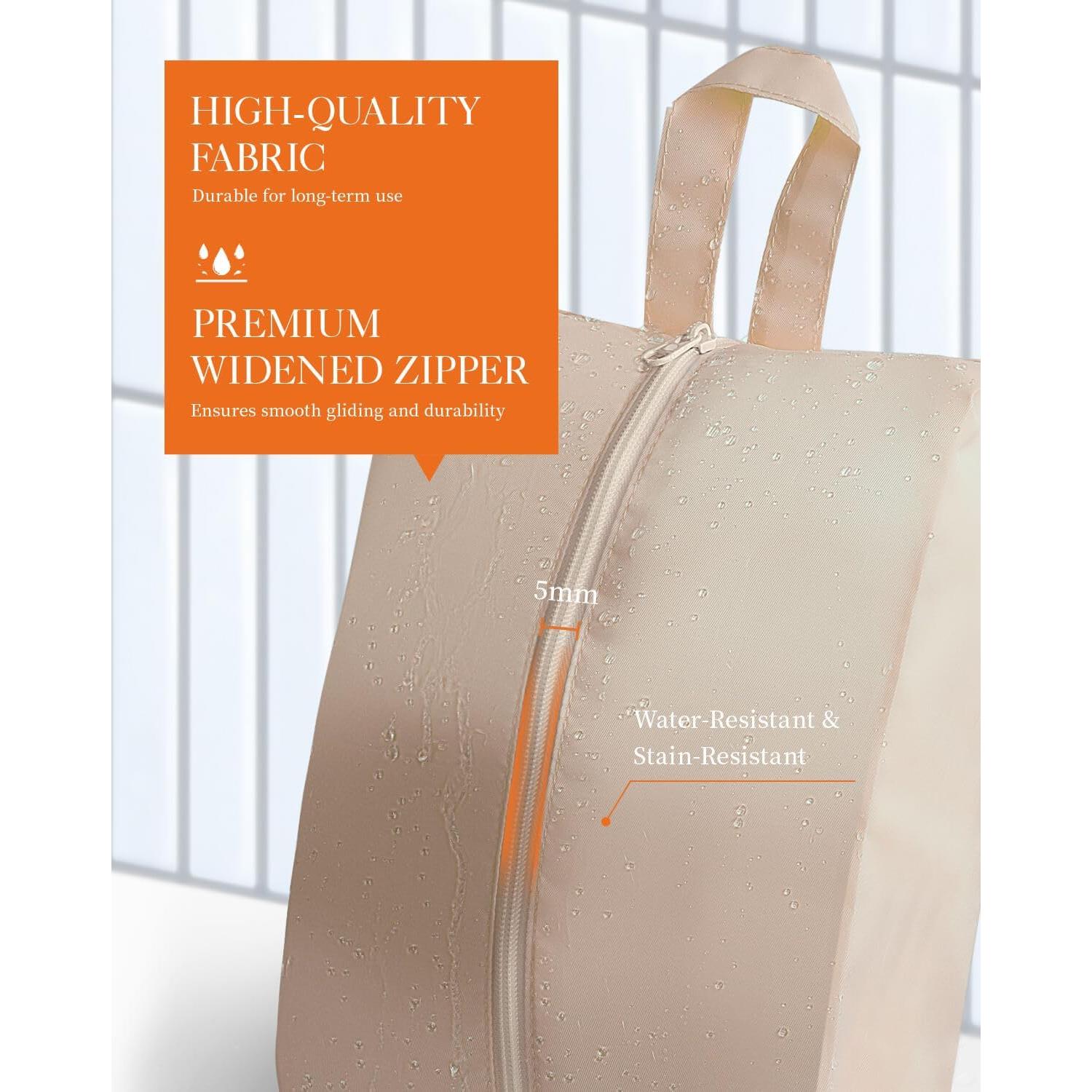 HOTOR Packing Cubes for Suitcases - 6 Pieces, Light Packing Cubes for Travel, Premium Suitcase Organizer Bags Set, Space-Saving Luggage Organizers, Travel Accessories and Essentials, Beige