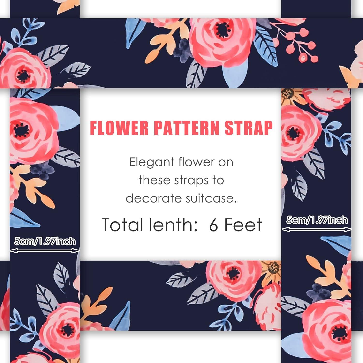 Correas de Equipaje Patelai 4 Piezas Ajustables 5 cm x 1.83 m