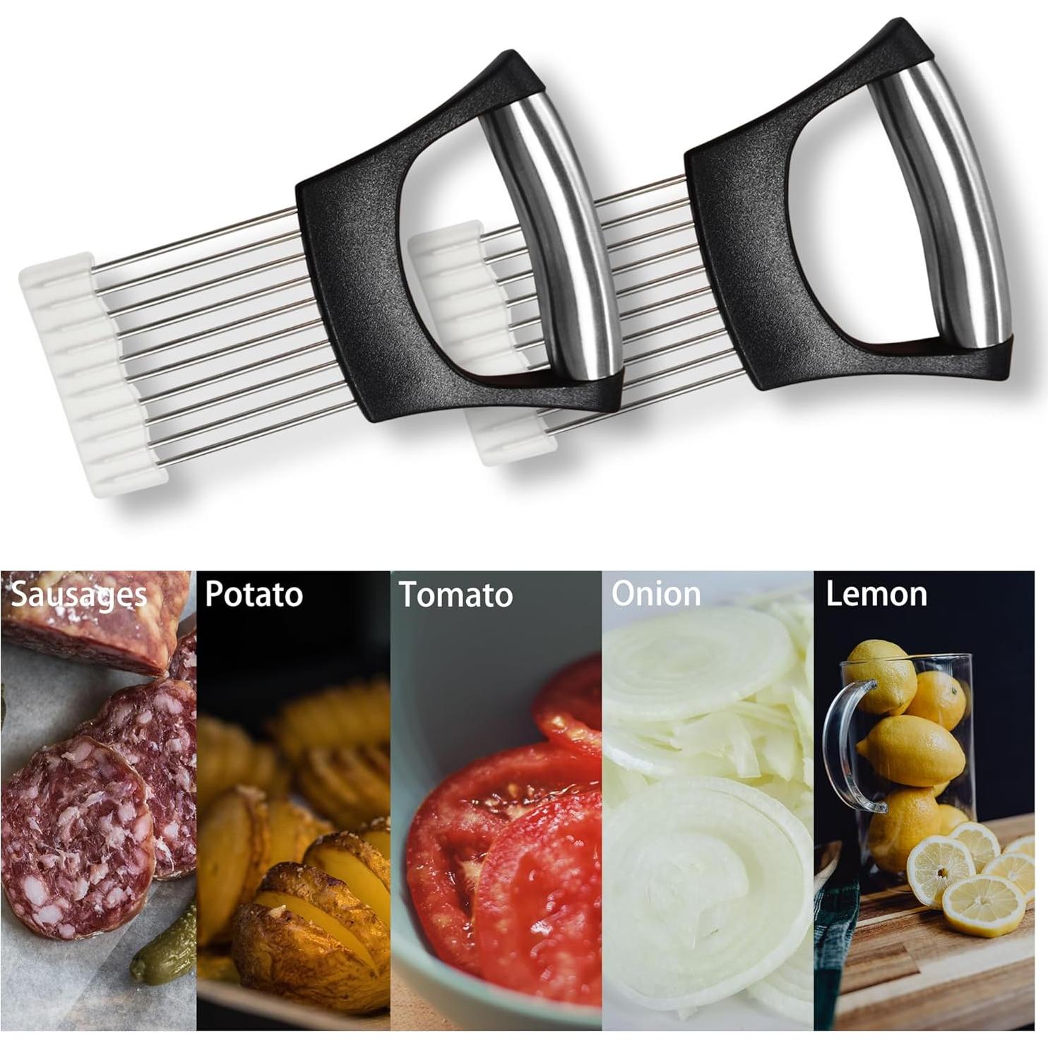 Soporte Cortador de Cebollas ZRSCHYG Acero Inoxidable Multiusos