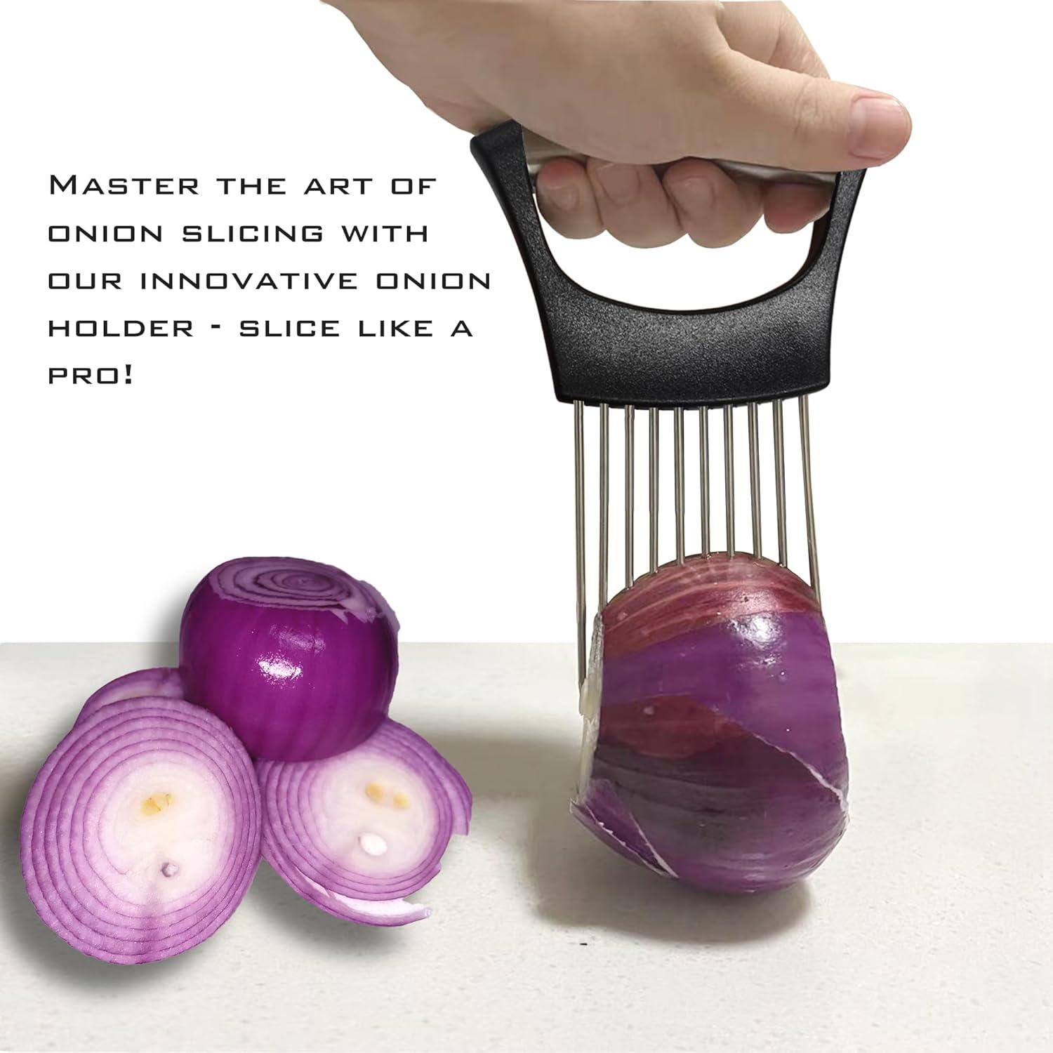 Soporte Cortador de Cebollas ZRSCHYG Acero Inoxidable Multiusos