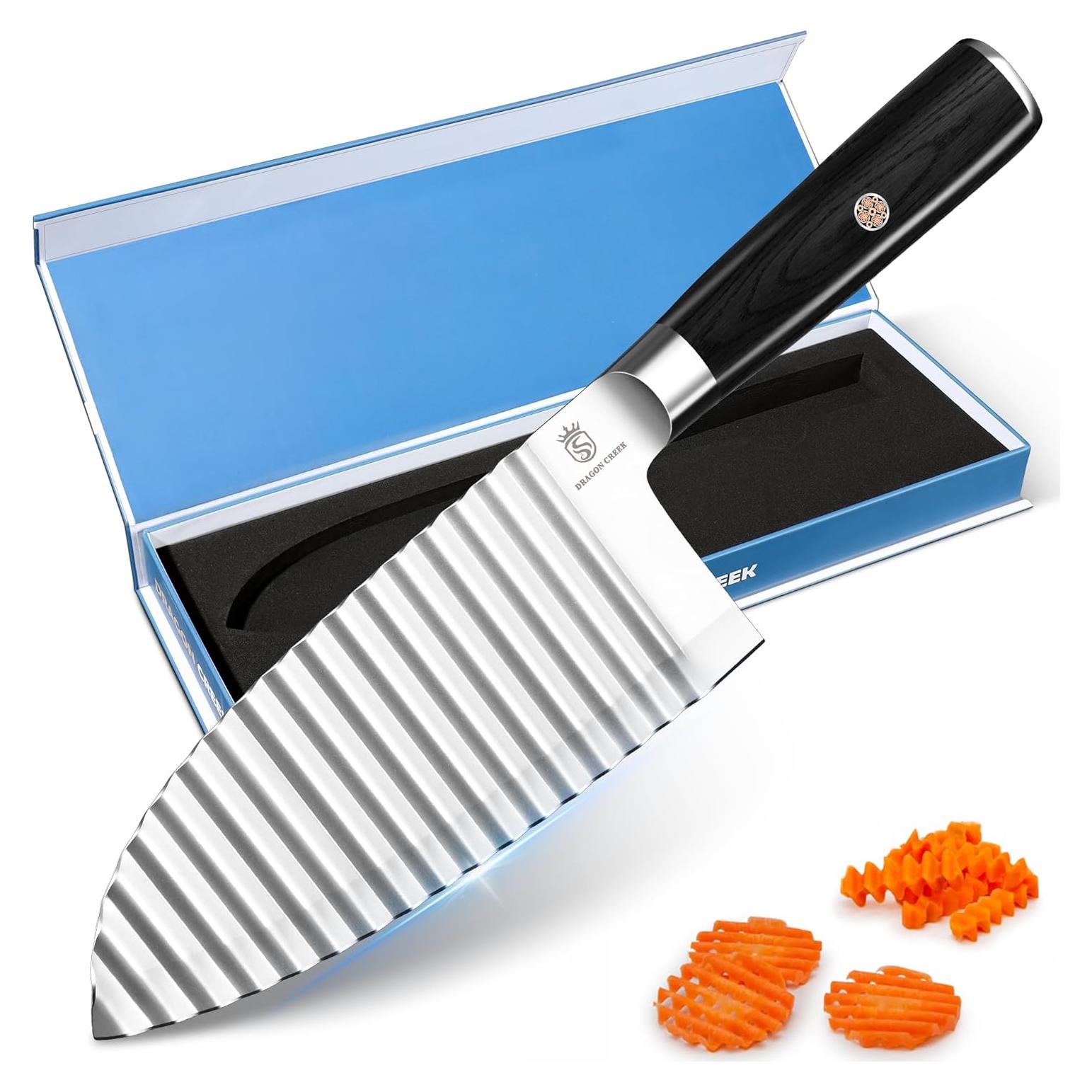 Cuchillo Cortador de Ondas Dragon Creek - Acero Inoxidable 16.5 cm