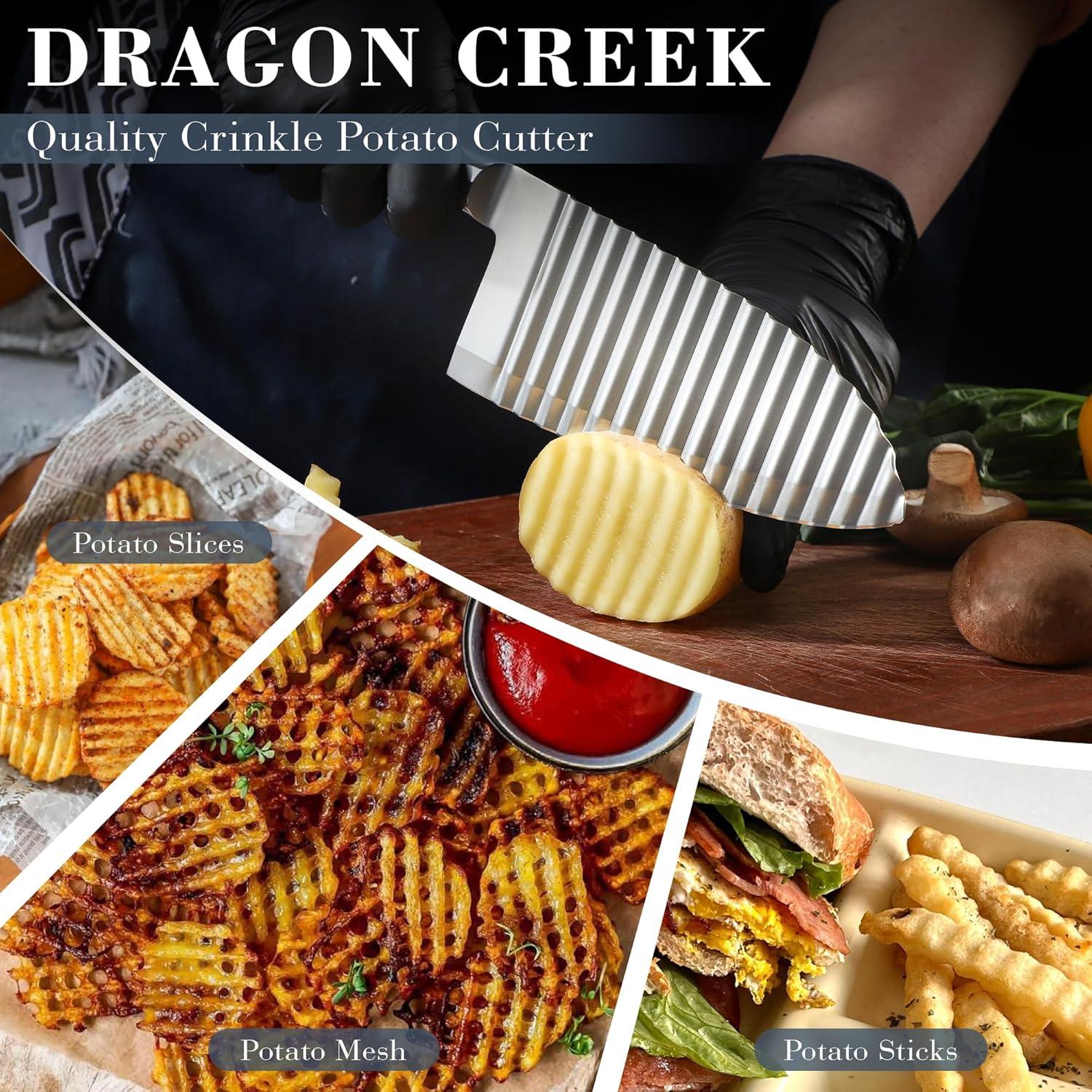 Cuchillo Cortador de Ondas Dragon Creek - Acero Inoxidable 16.5 cm