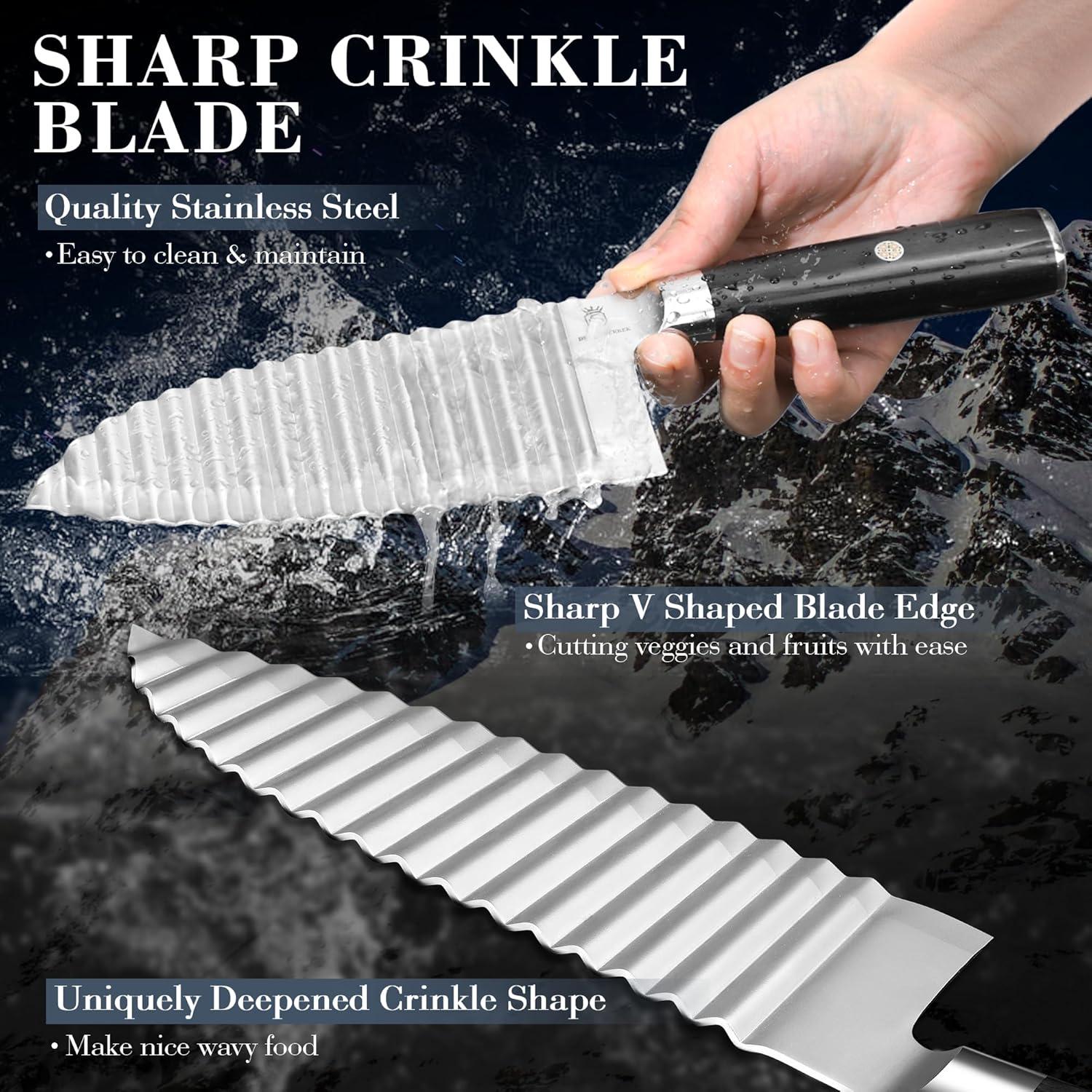 Cuchillo Cortador de Ondas Dragon Creek - Acero Inoxidable 16.5 cm