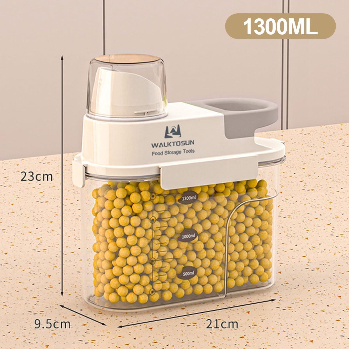 Contenedor de Almacenamiento Hermético Walktosun 1300ml Gris