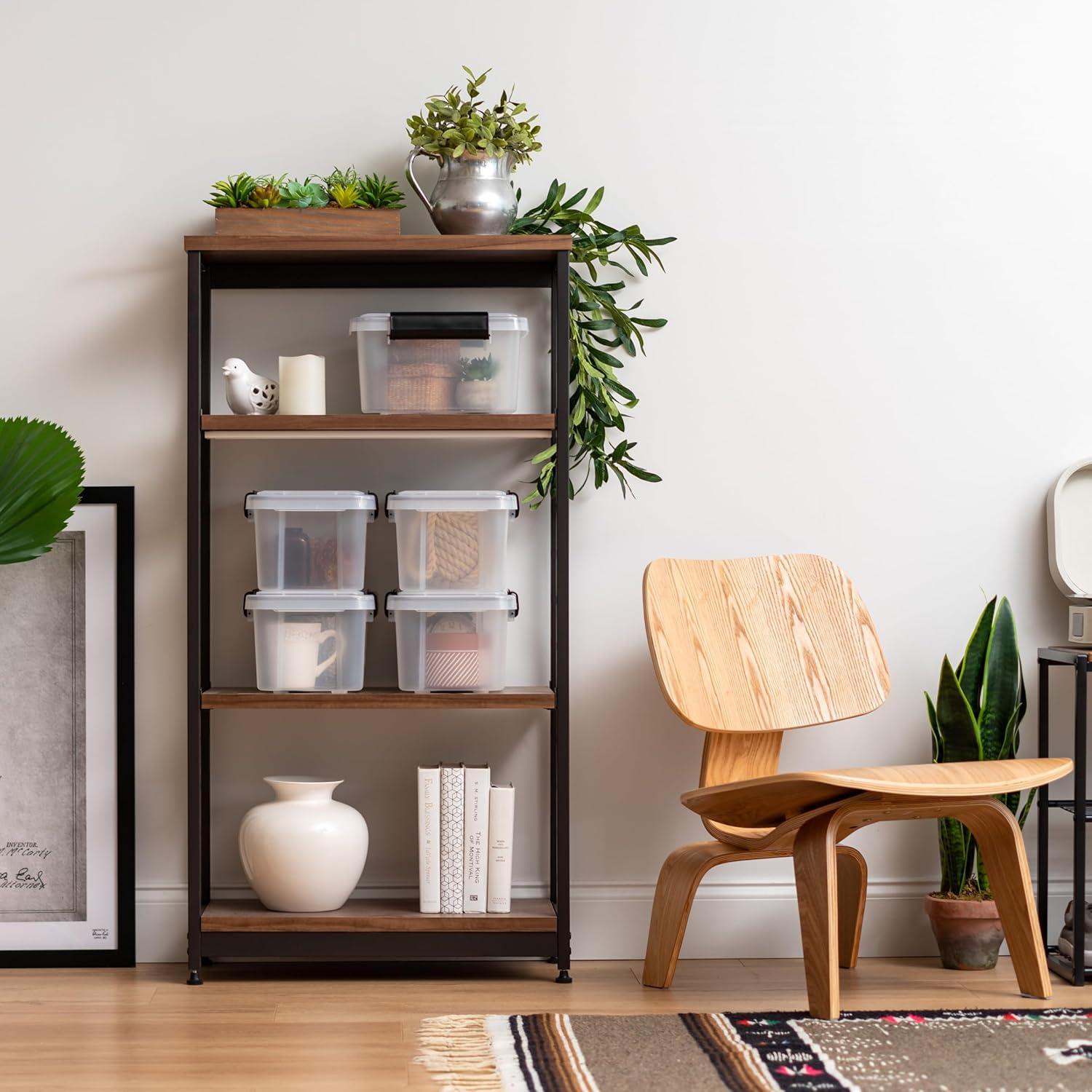 Contenedores de Almacenamiento IRIS USA 6 Qt con Tapa - 6 Piezas