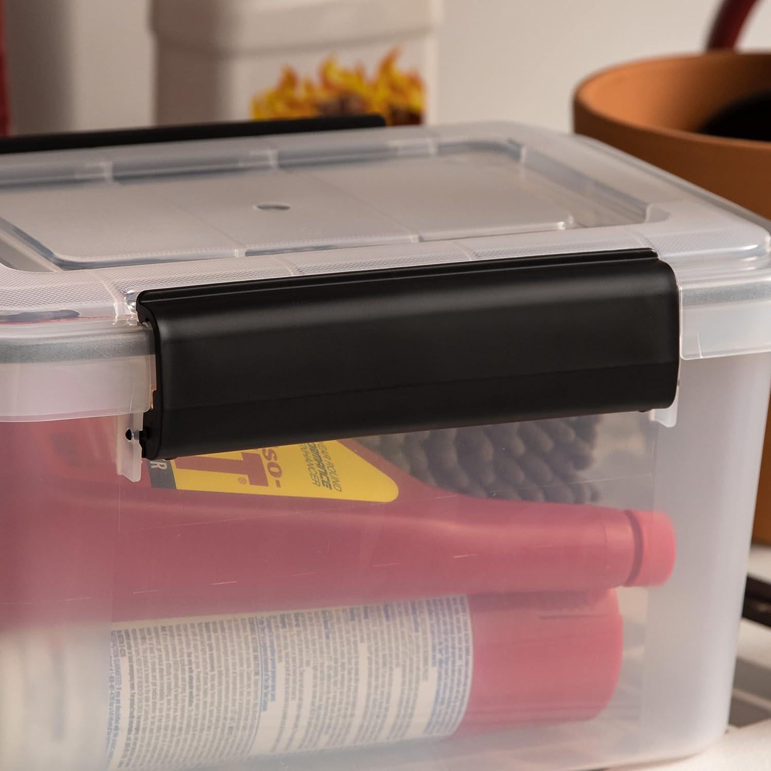 Contenedores de Almacenamiento IRIS USA 6 Qt con Tapa - 6 Piezas