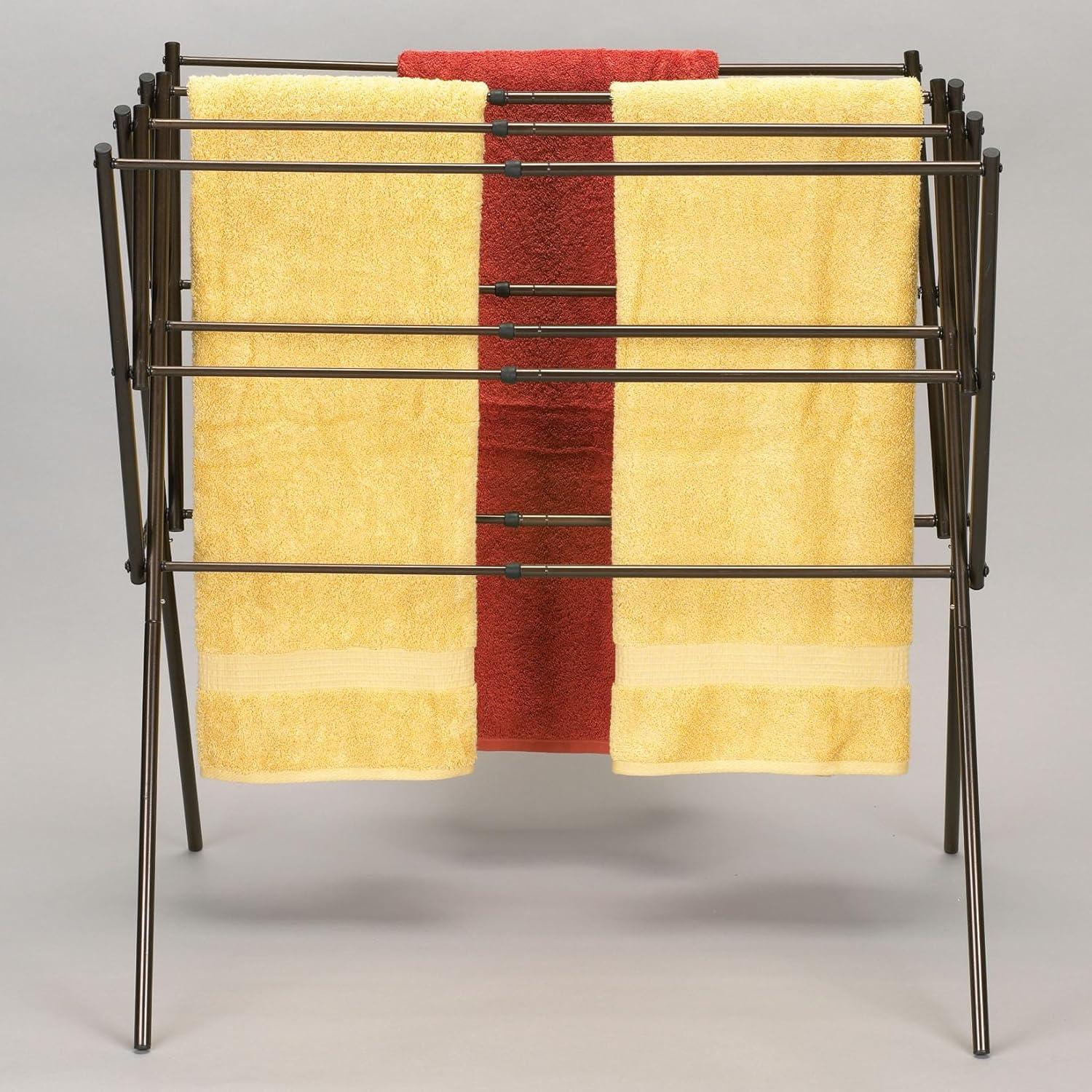 Soporte Plegable Expandible para Secar Ropa Esenciales del Hogar