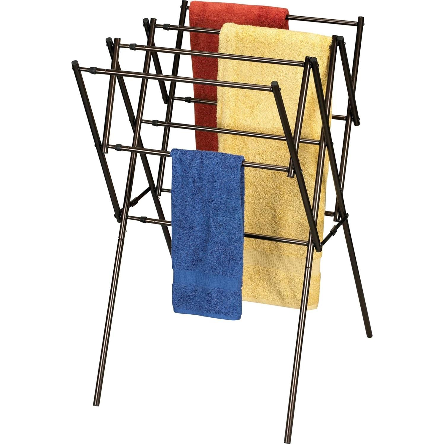 Soporte Plegable Expandible para Secar Ropa Esenciales del Hogar