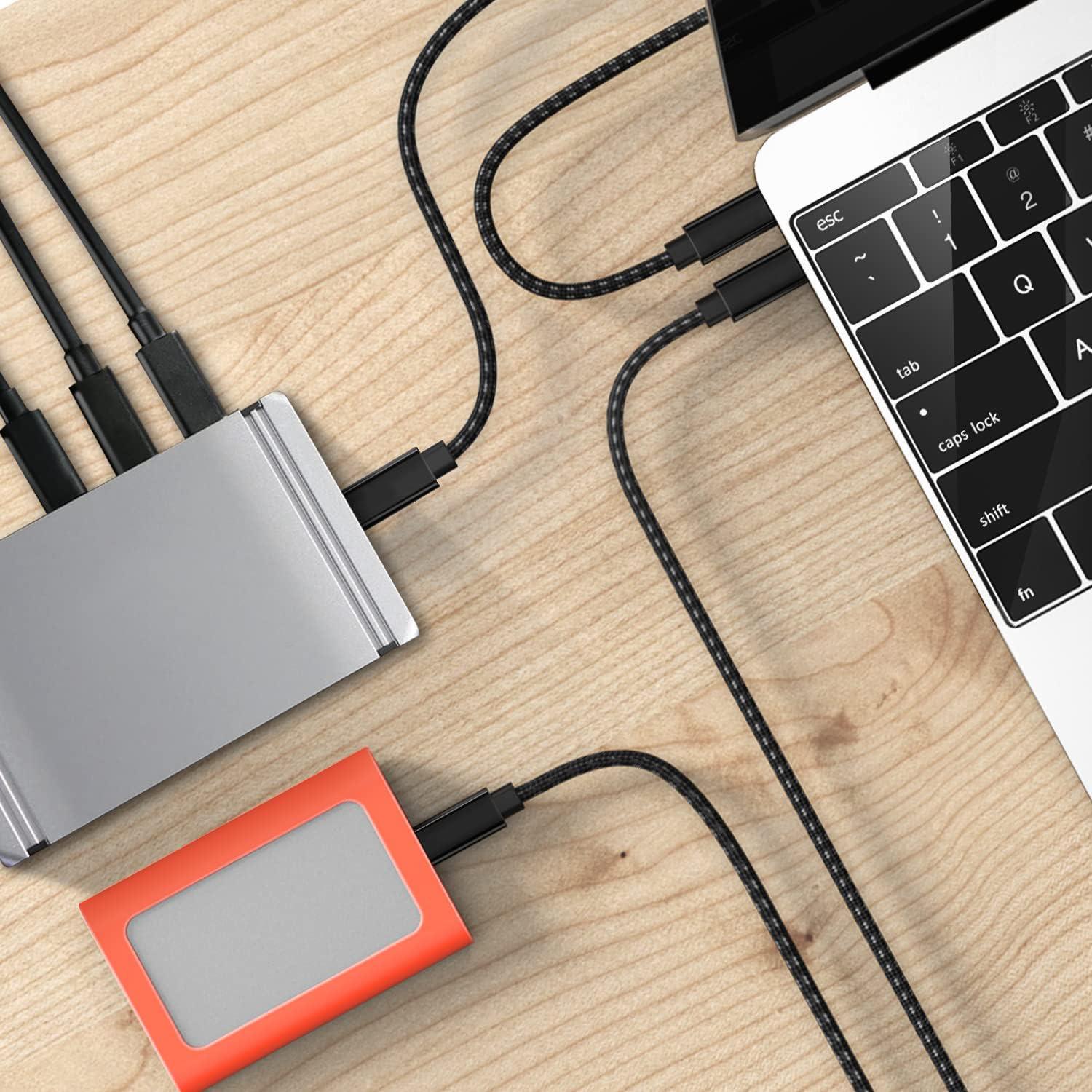 Cable USB-C 100W TEK STYZ Thunderbolt 3/4 0.3M 8K