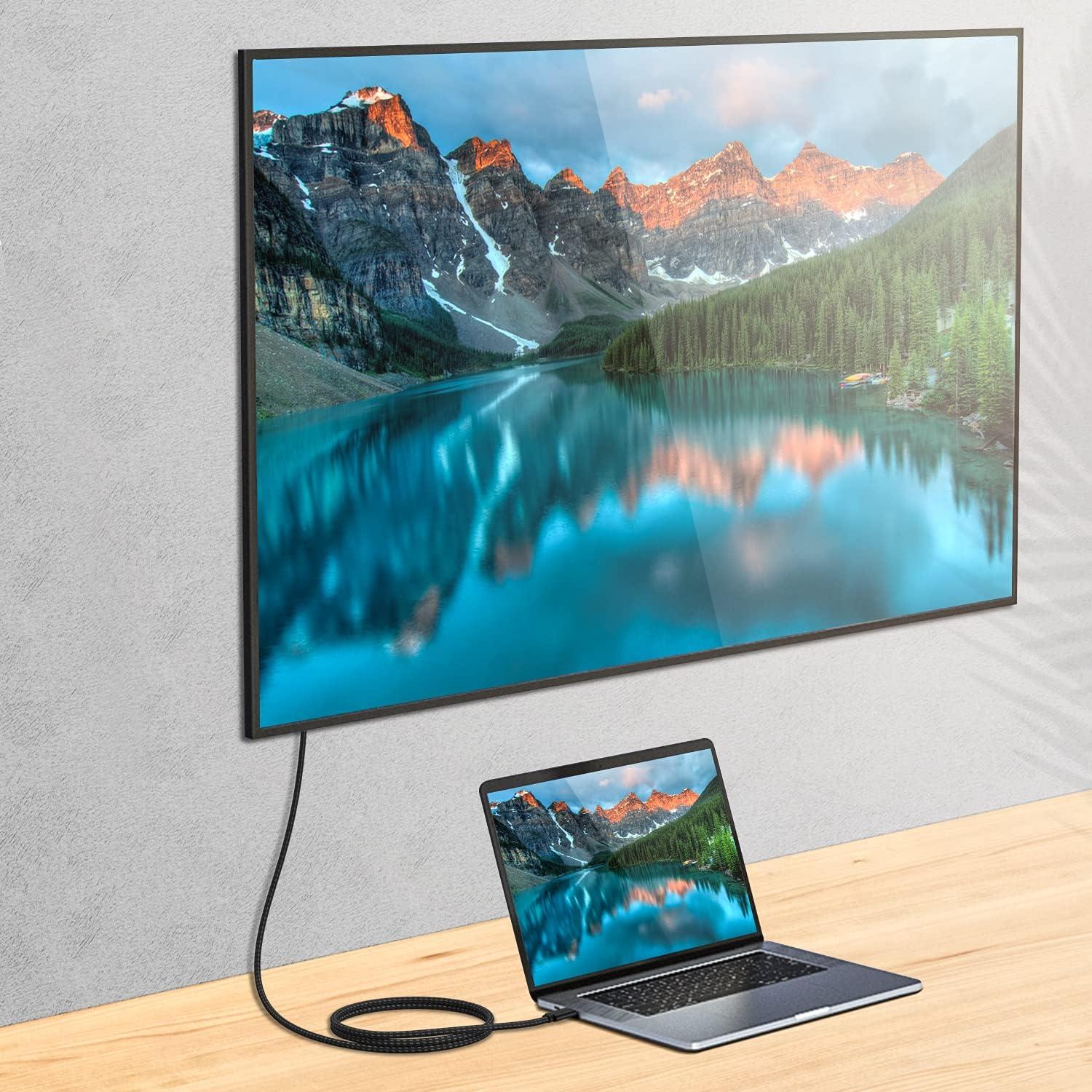 Cable USB-C 100W TEK STYZ Thunderbolt 3/4 0.3M 8K