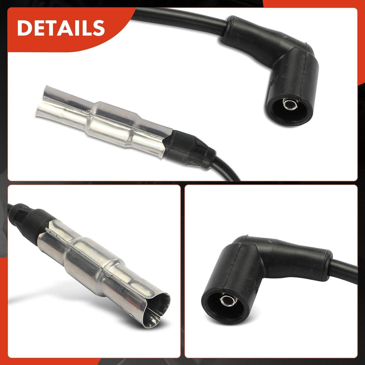 Juego de Cables de Bujía A-Premium 4PCS para Volkswagen 2.0L