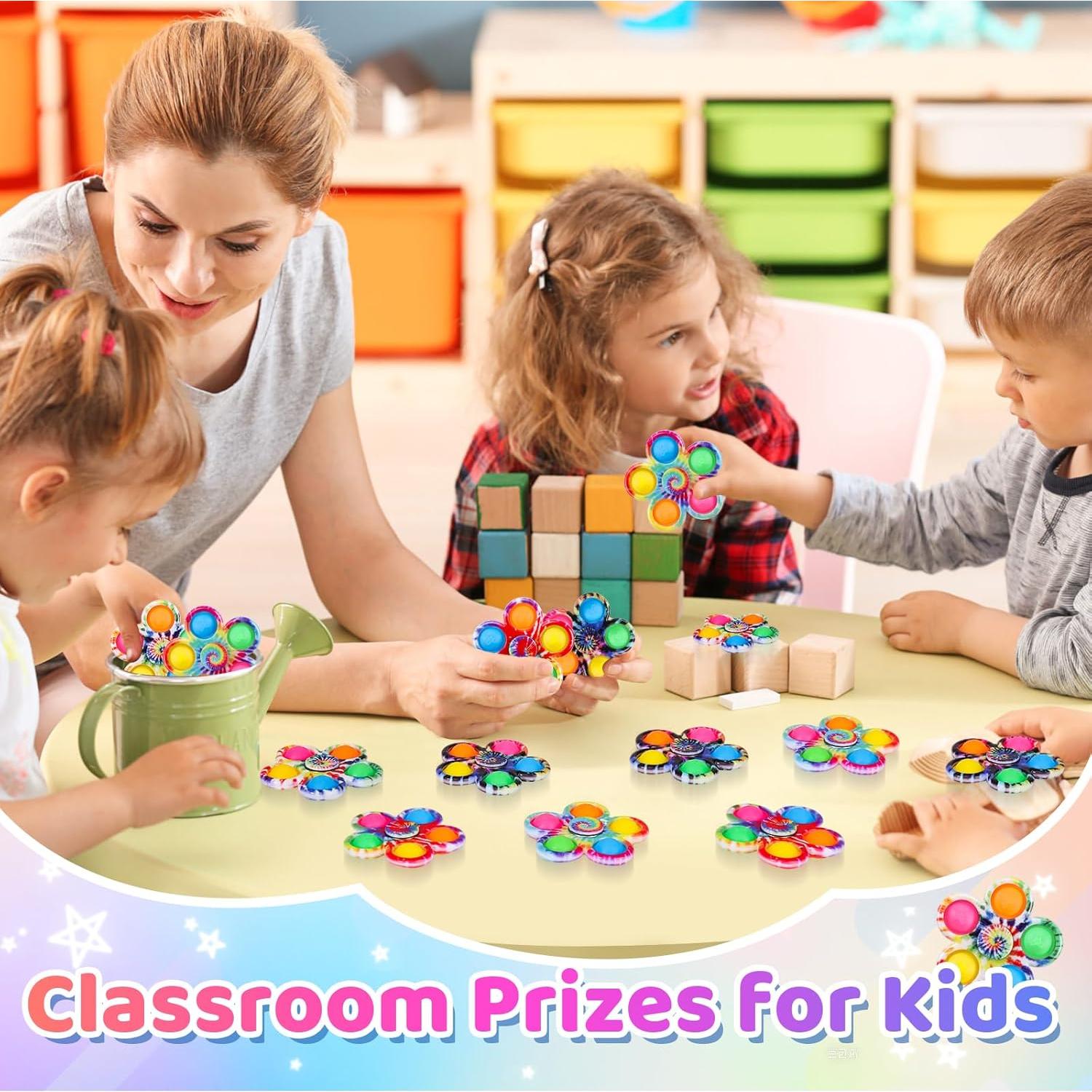 Paquete de 12 Spinners Antiestrés Gigilli para Niños