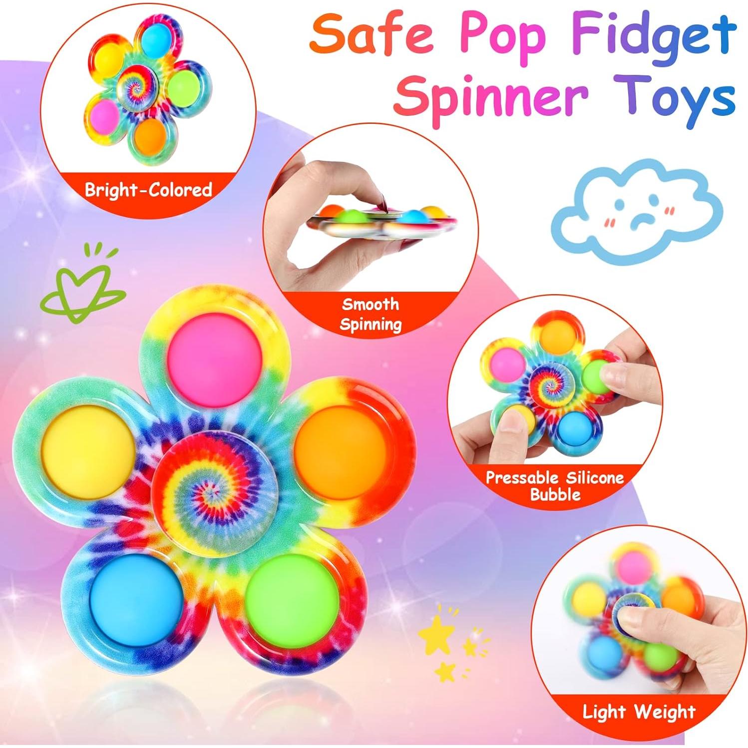 Paquete de 12 Spinners Antiestrés Gigilli para Niños