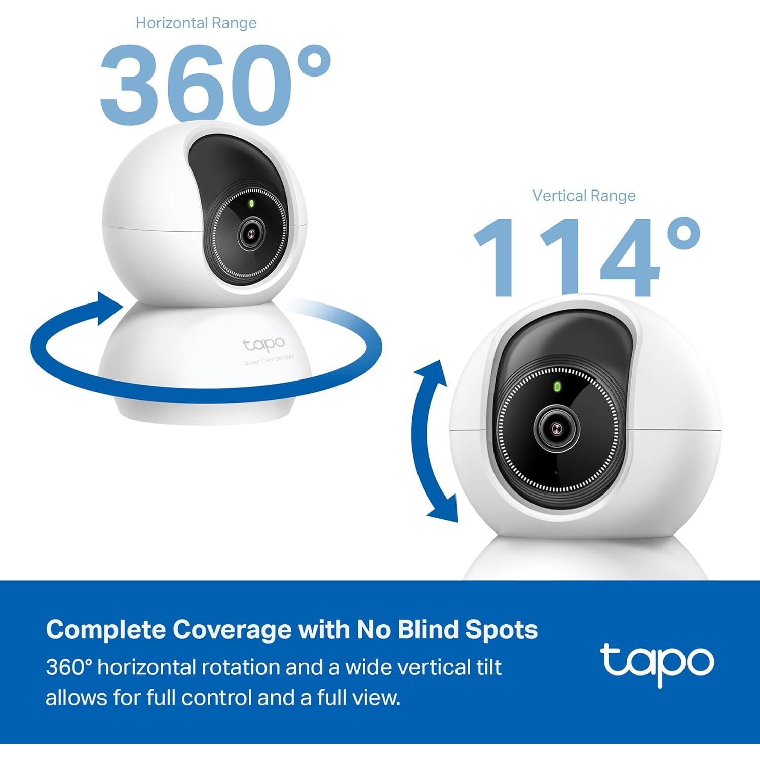 Cámara de Seguridad Interior TP-Link Tapo C230 3K 5MP Pan/Tilt