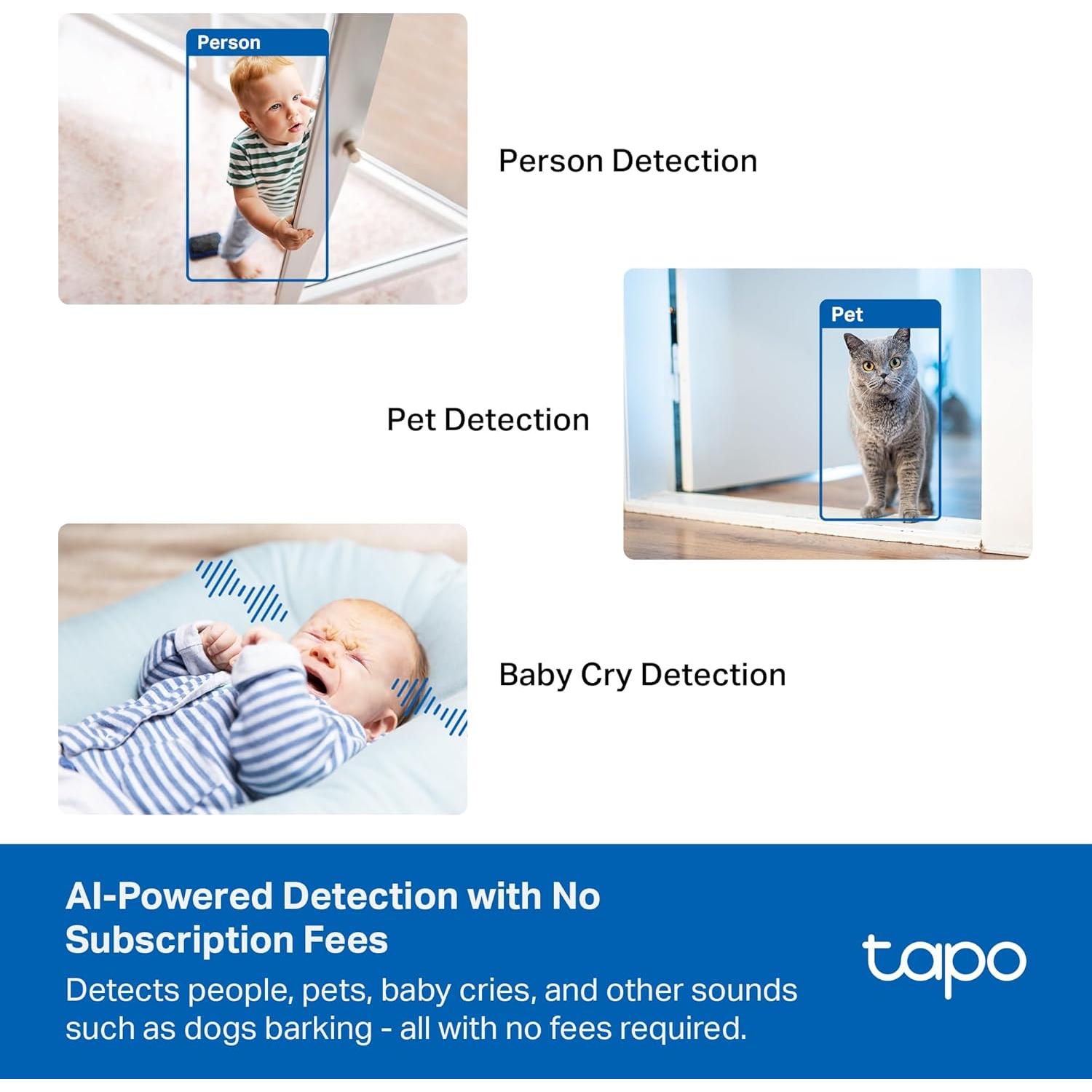 Cámara de Seguridad Interior TP-Link Tapo C230 3K 5MP Pan/Tilt