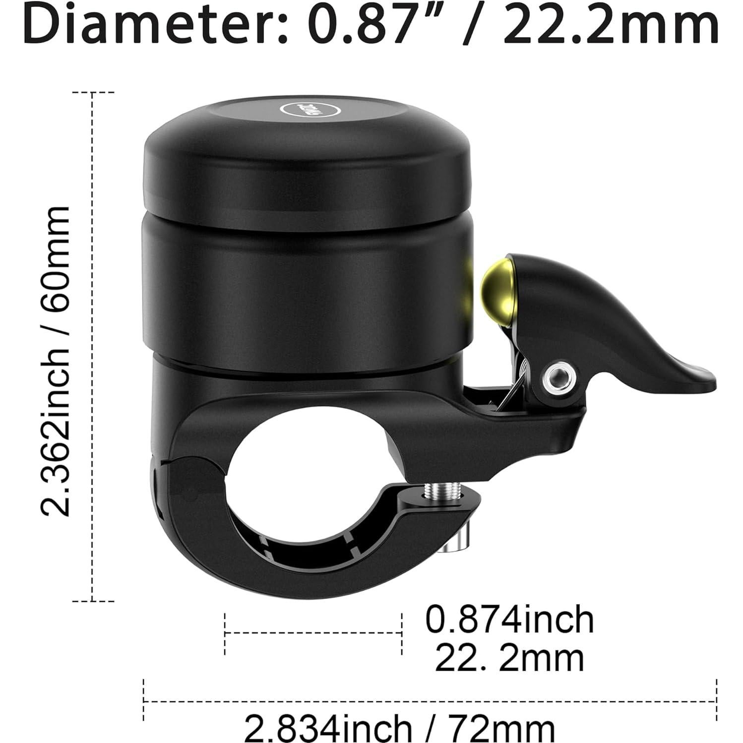 Campana de Bicicleta LESOVI con Soporte para AirTag 120dB