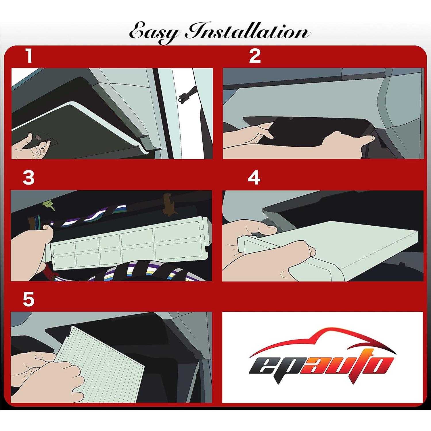 Filtro de Aire de Cabina EPAuto CP285 con Carbono Activado