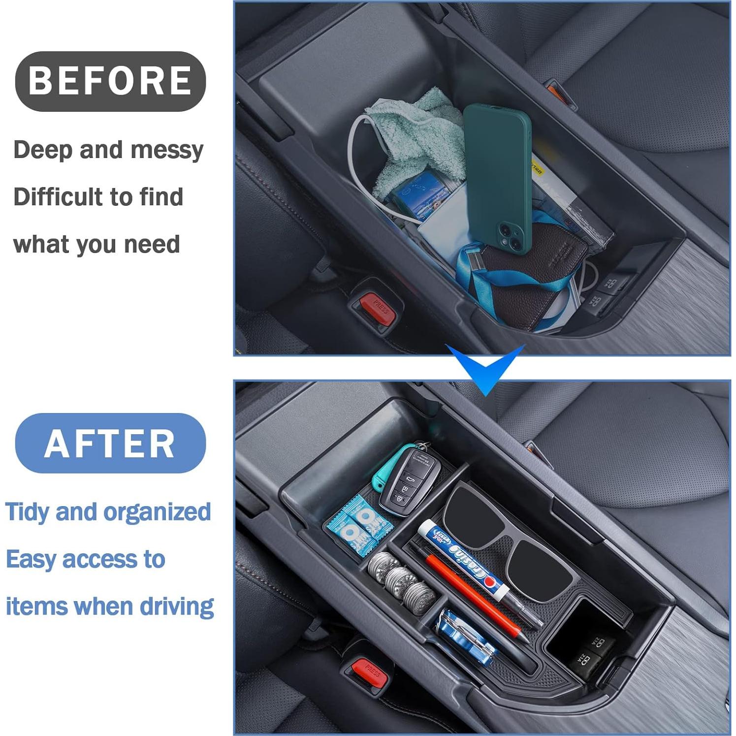 Bandeja de Consola Central TOPINSTALL para Toyota Camry 2018-2024