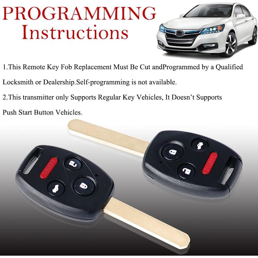 Control Remoto MechanMagic para Honda Pilot y Accord 2 Piezas