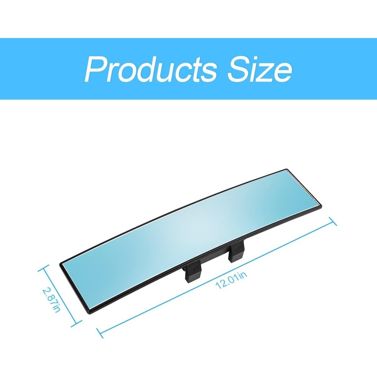 Espejo Retrovisor de Coche 8sanlione 30x7.37 cm Antideslumbrante